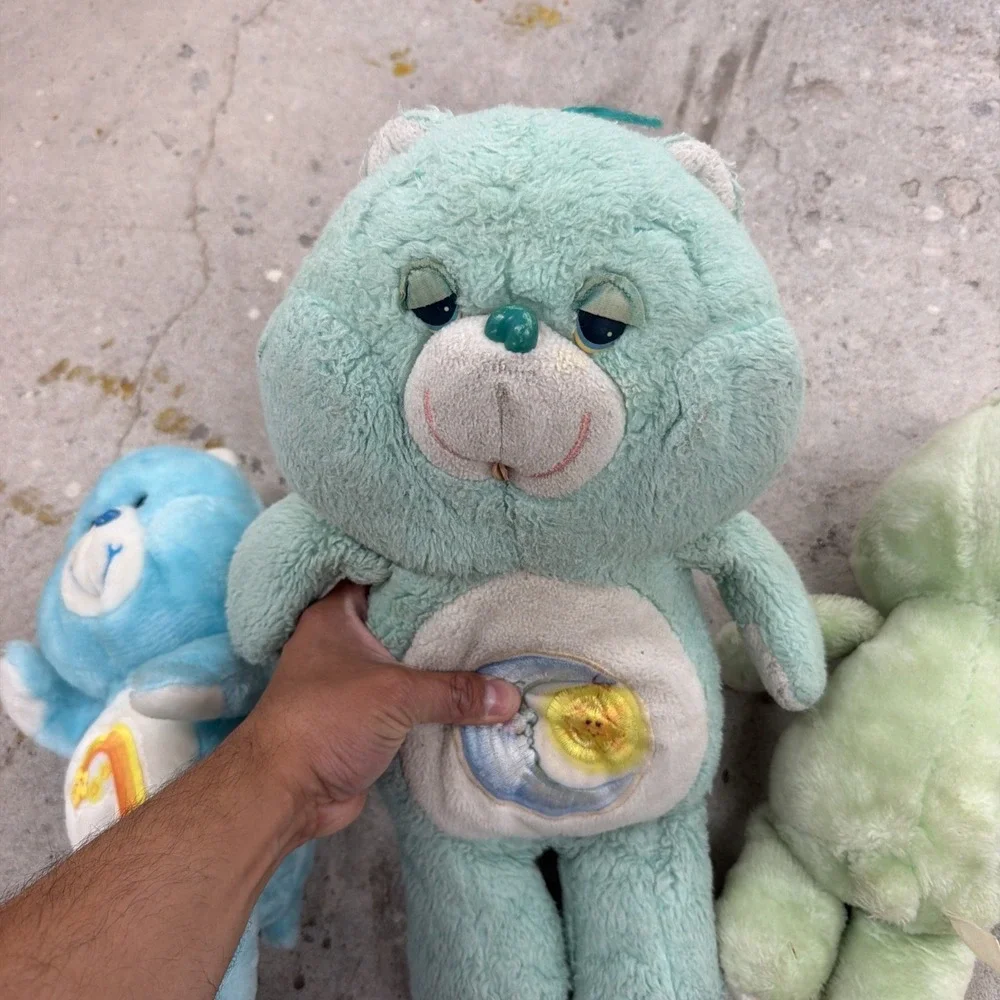 3 Vintage 1983 Kenner Care Bears Bedtime and Grumpy Bears Pre-Owned